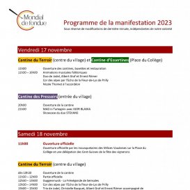 Le programme